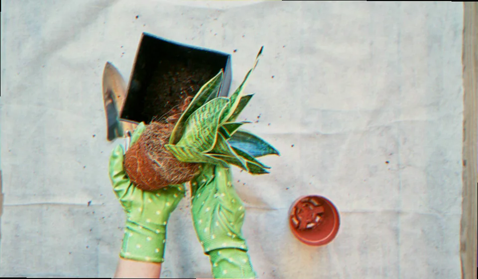 can i repot plants at night